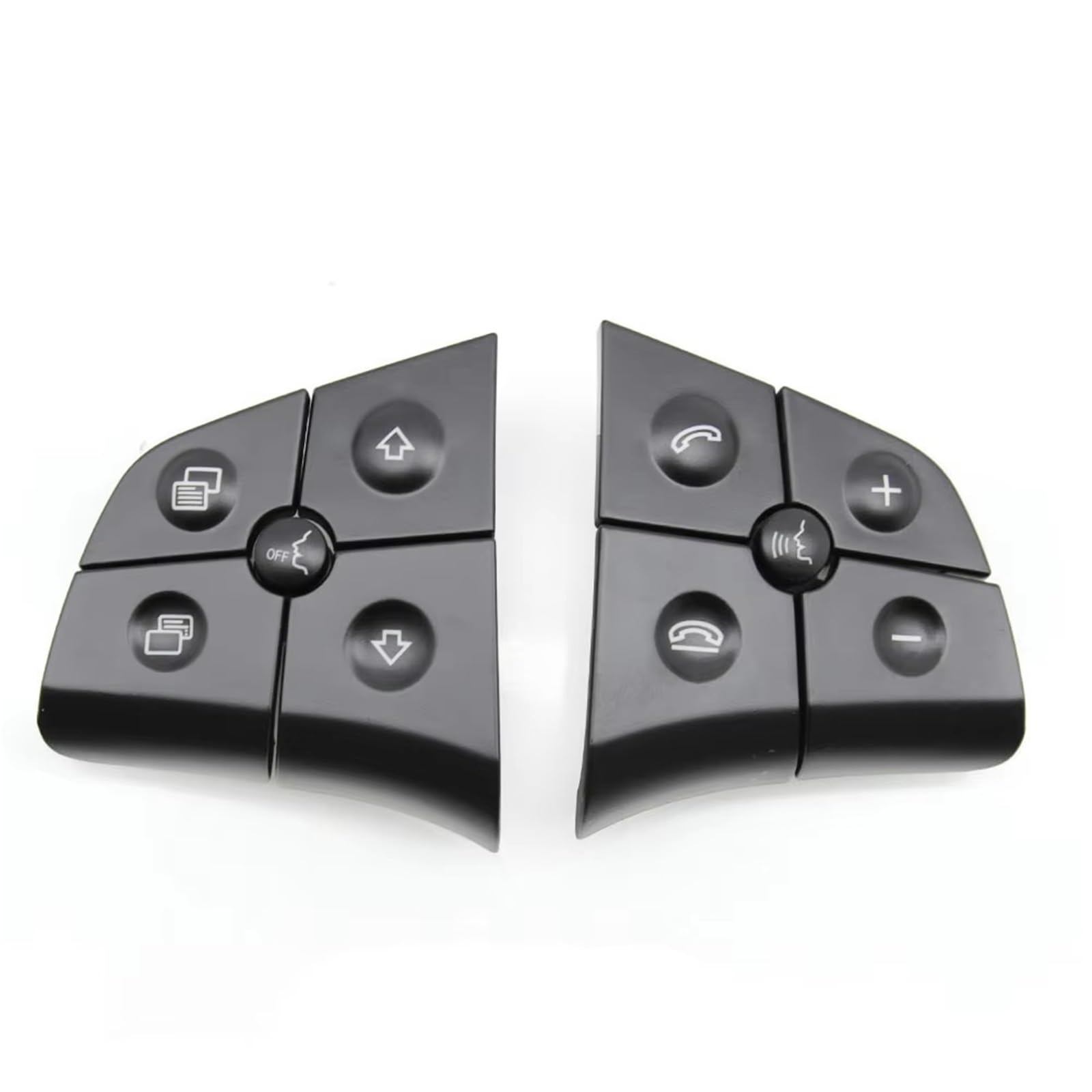 Lenkradtastenschalter Für Benz ML GL BR Klasse 2006 2007 2008 2009 W164 W245 W251 Auto Multifunktions Lenkrad Control Schalter Taste Kit Lenkrad-Bedientaste(Model B Black) von Tfkkaw