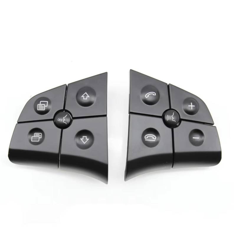 Lenkradtastenschalter Für Benz ML GL BR Klasse 2006 2007 2008 2009 W164 W245 W251 Auto Multifunktions Lenkrad Control Schalter Taste Kit Lenkrad-Bedientaste(Model B Black) von Tfkkaw