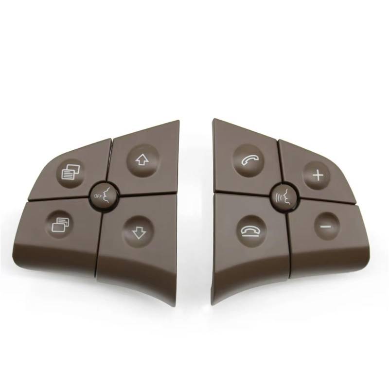 Lenkradtastenschalter Für Benz ML GL BR Klasse 2006 2007 2008 2009 W164 W245 W251 Auto Multifunktions Lenkrad Control Schalter Taste Kit Lenkrad-Bedientaste(Model B Brown) von Tfkkaw