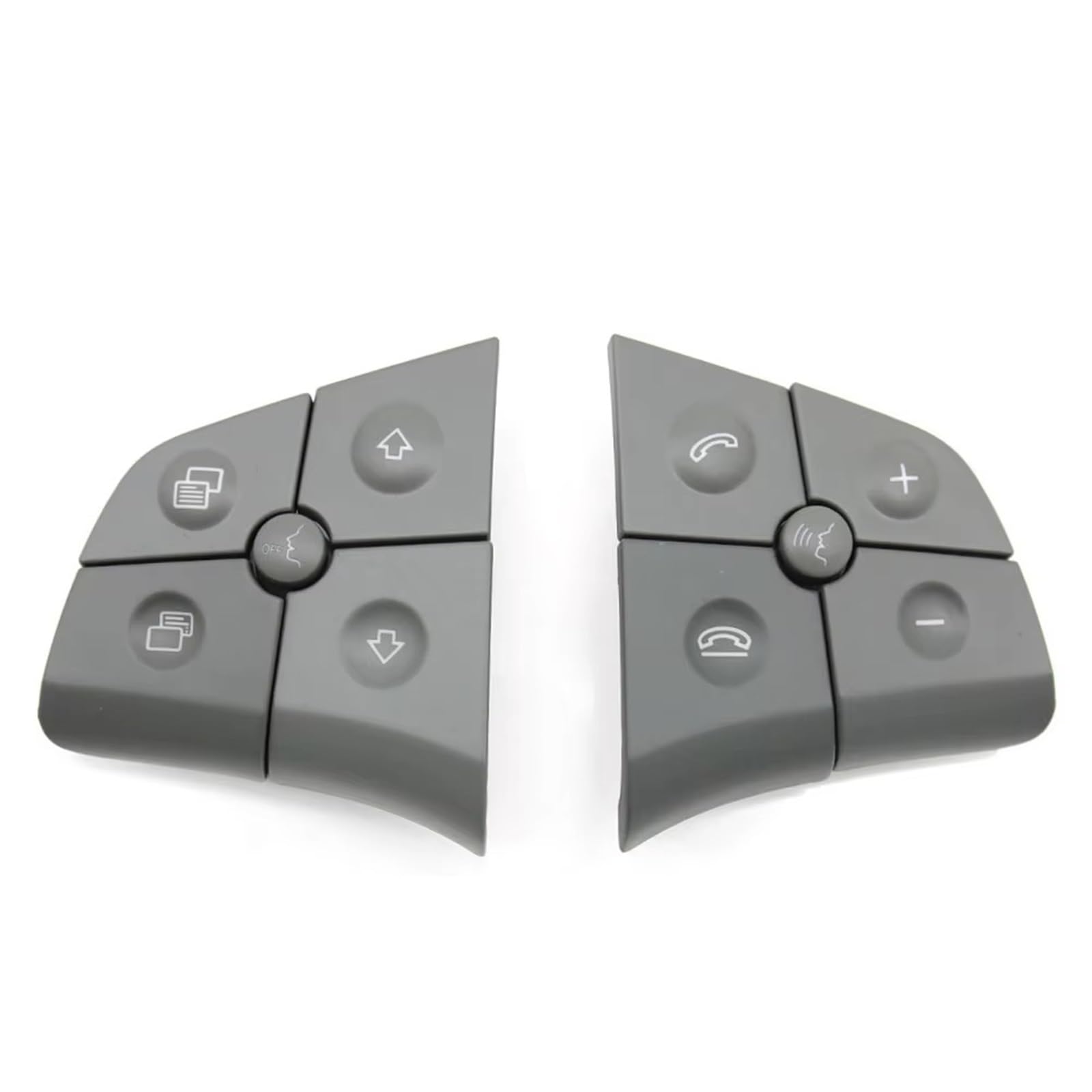 Lenkradtastenschalter Für Benz ML GL BR Klasse 2006 2007 2008 2009 W164 W245 W251 Auto Multifunktions Lenkrad Control Schalter Taste Kit Lenkrad-Bedientaste(Model B Gray) von Tfkkaw