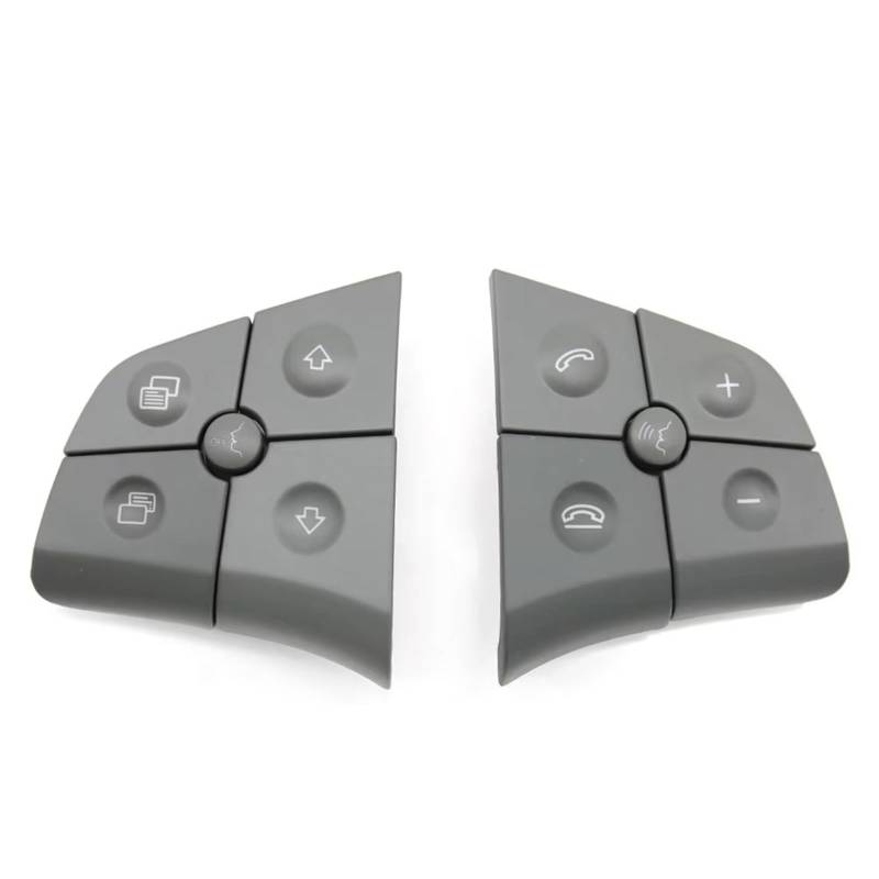 Lenkradtastenschalter Für Benz ML GL BR Klasse 2006 2007 2008 2009 W164 W245 W251 Auto Multifunktions Lenkrad Control Schalter Taste Kit Lenkrad-Bedientaste(Model B Gray) von Tfkkaw