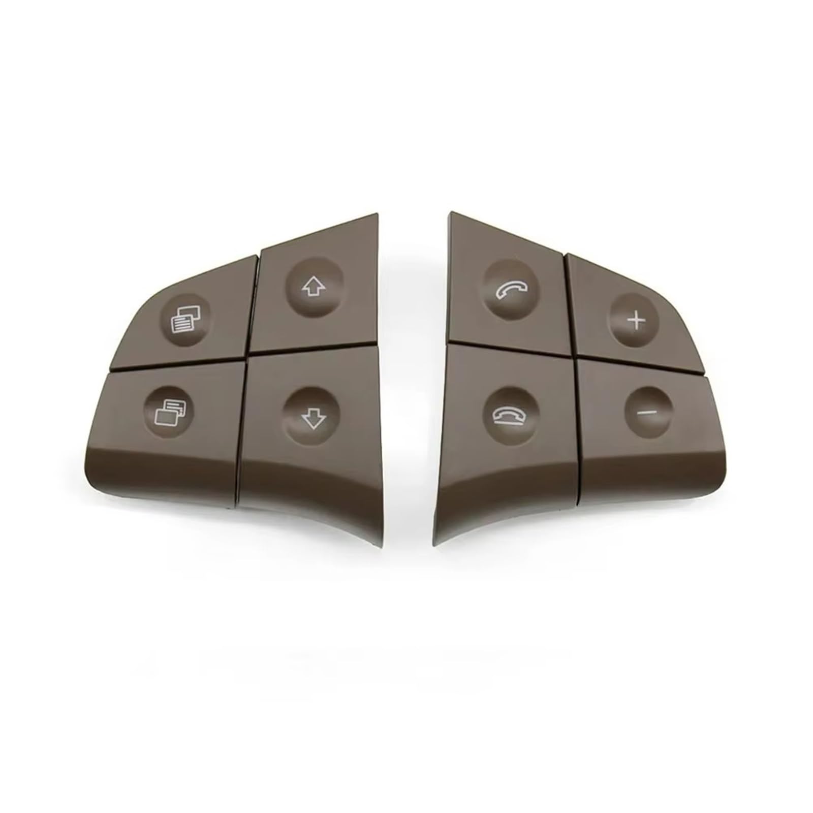 Lenkradtastenschalter Für Benz W164 W245 W251 ML GL 300 350 400 450 2006-2009 Auto Multi-Funktion Lenkrad Schalter Taste Kit Control Key Lenkrad-Bedientaste(A Brown Button) von Tfkkaw