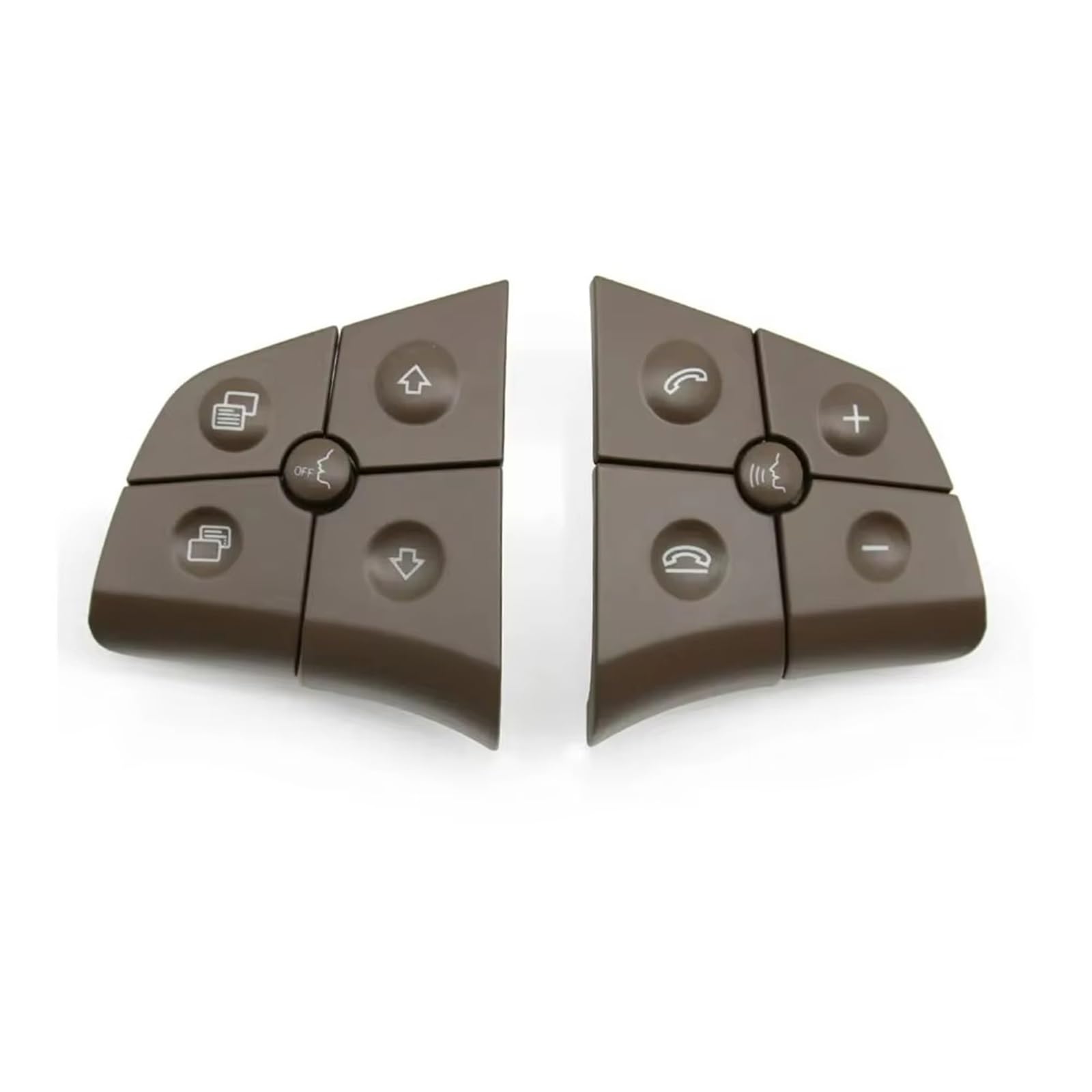 Lenkradtastenschalter Für Benz W164 W245 W251 ML GL 300 350 400 450 2006-2009 Auto Multi-Funktion Lenkrad Schalter Taste Kit Control Key Lenkrad-Bedientaste(B Brown Button) von Tfkkaw