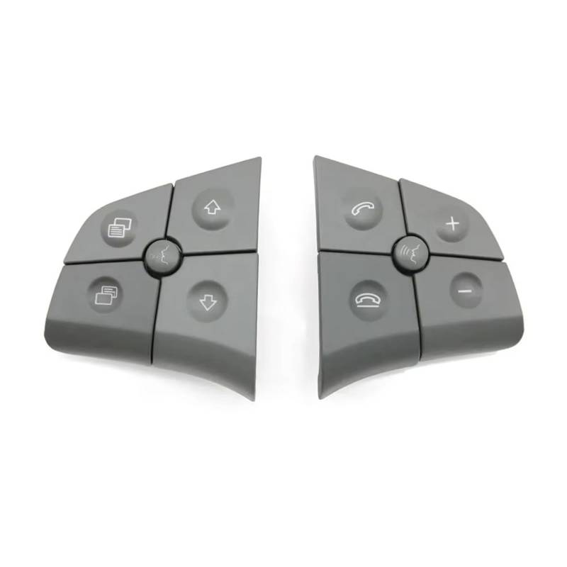 Lenkradtastenschalter Für Benz W164 W245 W251 ML GL 300 350 400 450 2006-2009 Auto Multi-Funktion Lenkrad Schalter Taste Kit Control Key Lenkrad-Bedientaste(B Gray Button) von Tfkkaw