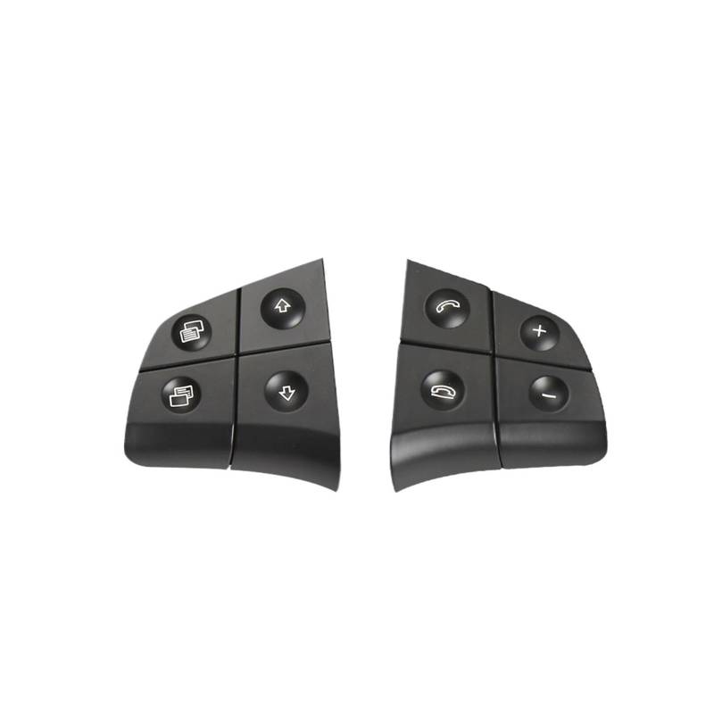 Lenkradtastenschalter Für Benz W164 W245 W251 ML GL BR Klasse 300 320 350 450 Auto Multifunktions-Lenkradschalter Knopf Kit Steuerschlüssel Lenkrad-Bedientaste(A Black) von Tfkkaw