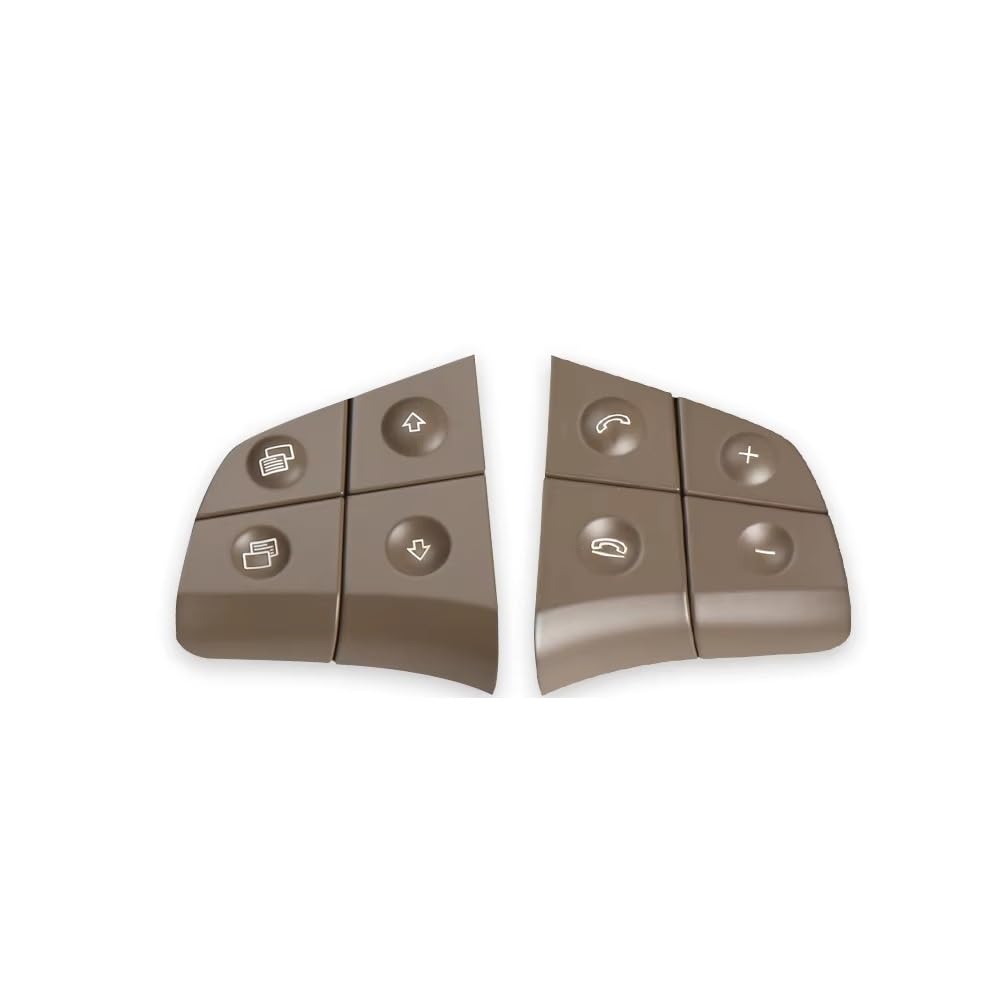 Lenkradtastenschalter Für Benz W164 W245 W251 ML GL BR Klasse Auto Multi-Funktion Lenkrad Schalter Tasten Telefon Control Schlüssel Lenkrad-Bedientaste(Model A Beige) von Tfkkaw