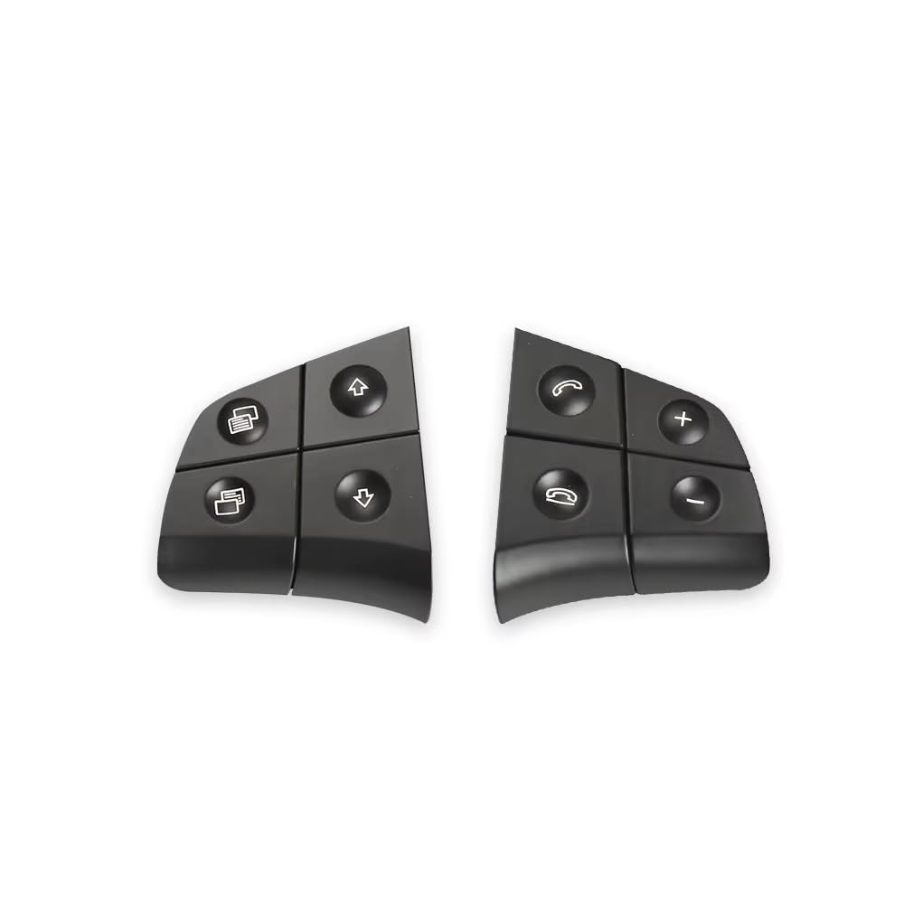Lenkradtastenschalter Für Benz W164 W245 W251 ML GL BR Klasse Auto Multi-Funktion Lenkrad Schalter Tasten Telefon Control Schlüssel Lenkrad-Bedientaste(Model A Black) von Tfkkaw