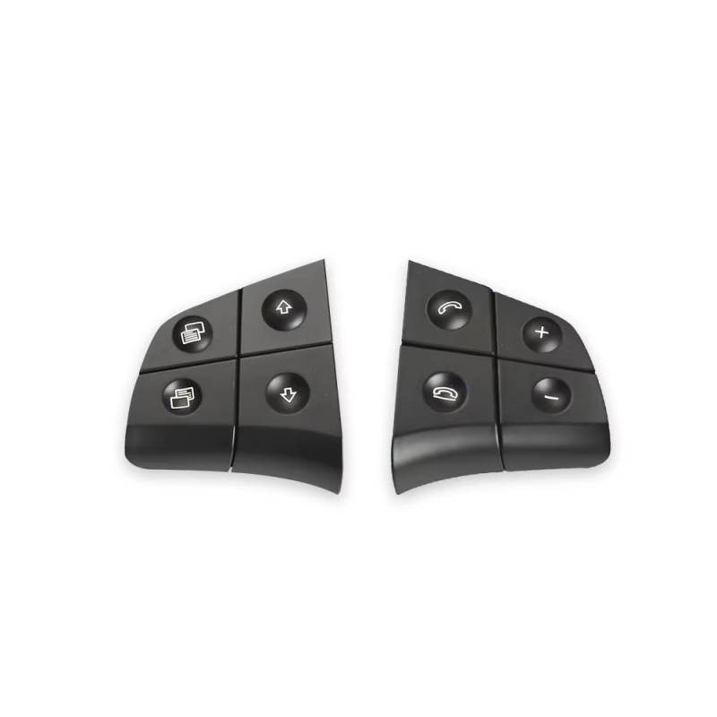 Lenkradtastenschalter Für Benz W164 W245 W251 ML GL BR Klasse Auto Multi-Funktion Lenkrad Schalter Tasten Telefon Control Schlüssel Lenkrad-Bedientaste(Model A Black) von Tfkkaw