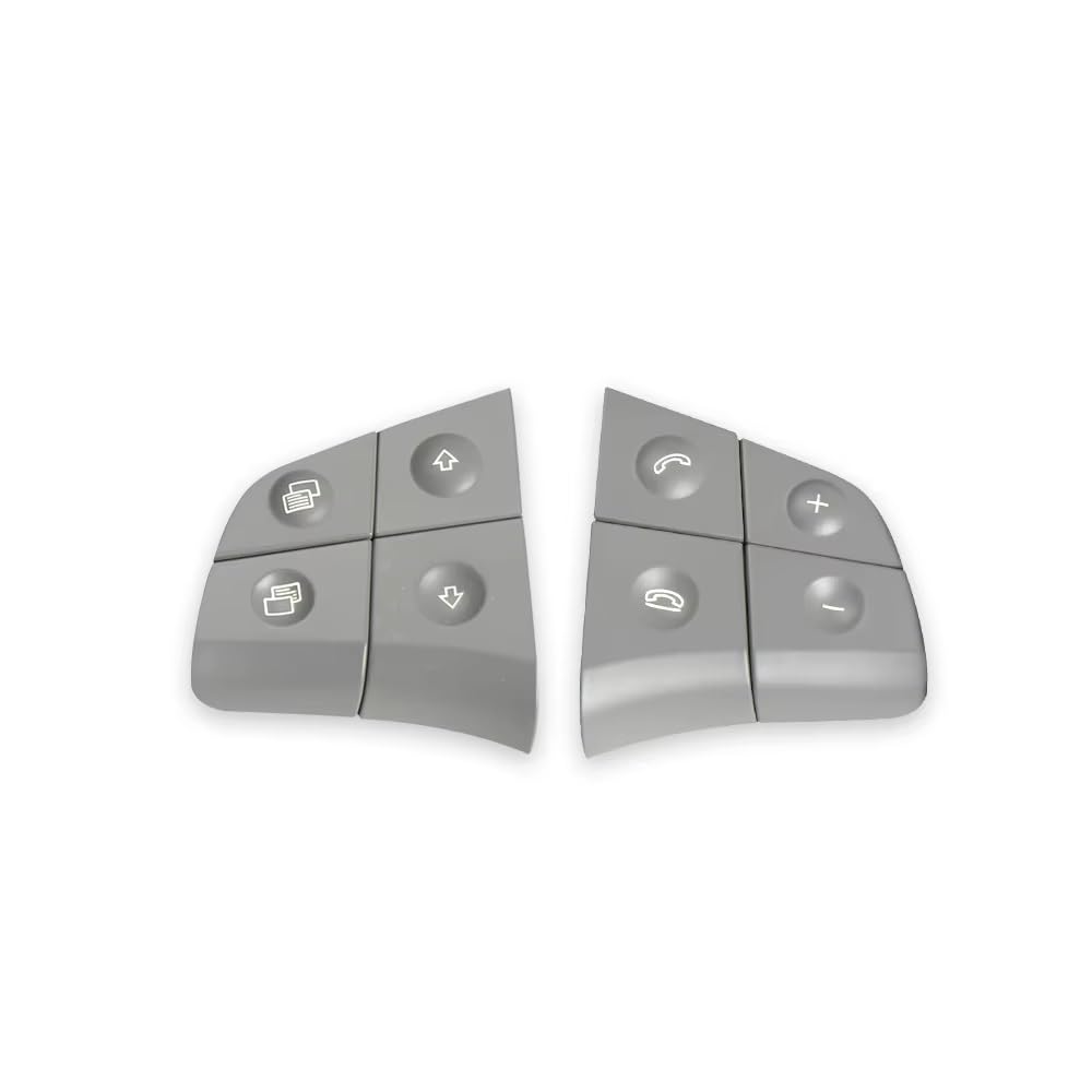 Lenkradtastenschalter Für Benz W164 W245 W251 ML GL BR Klasse Auto Multi-Funktion Lenkrad Schalter Tasten Telefon Control Schlüssel Lenkrad-Bedientaste(Model A Gray) von Tfkkaw