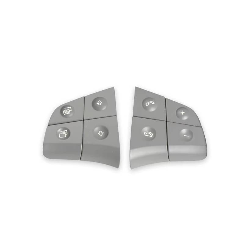 Lenkradtastenschalter Für Benz W164 W245 W251 ML GL BR Klasse Auto Multi-Funktion Lenkrad Schalter Tasten Telefon Control Schlüssel Lenkrad-Bedientaste(Model A Gray) von Tfkkaw