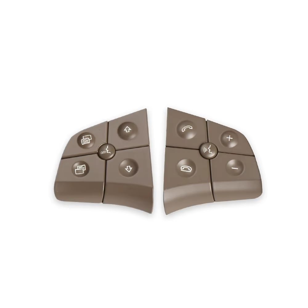Lenkradtastenschalter Für Benz W164 W245 W251 ML GL BR Klasse Auto Multi-Funktion Lenkrad Schalter Tasten Telefon Control Schlüssel Lenkrad-Bedientaste(Model B Beige) von Tfkkaw