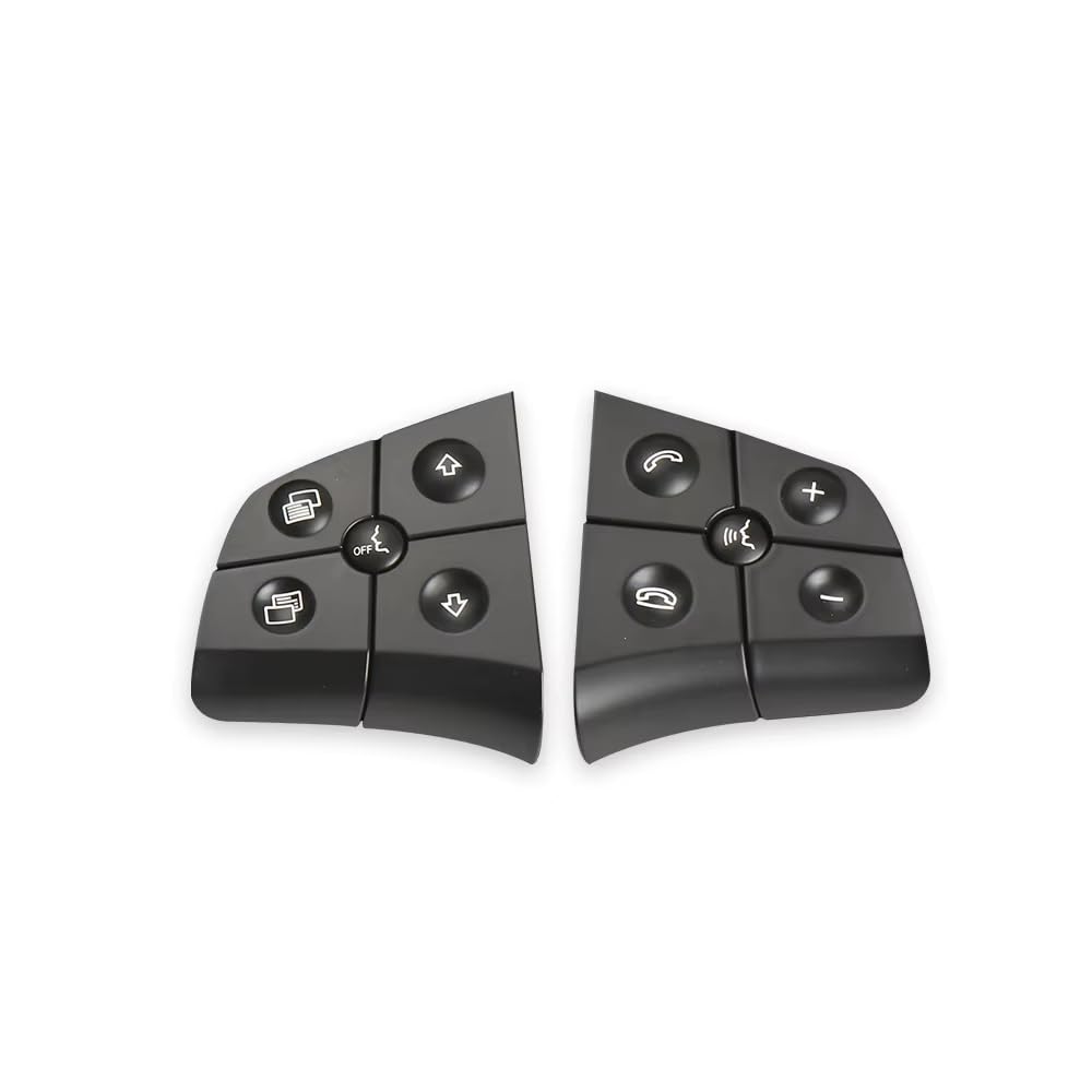 Lenkradtastenschalter Für Benz W164 W245 W251 ML GL BR Klasse Auto Multi-Funktion Lenkrad Schalter Tasten Telefon Control Schlüssel Lenkrad-Bedientaste(Model B Black) von Tfkkaw