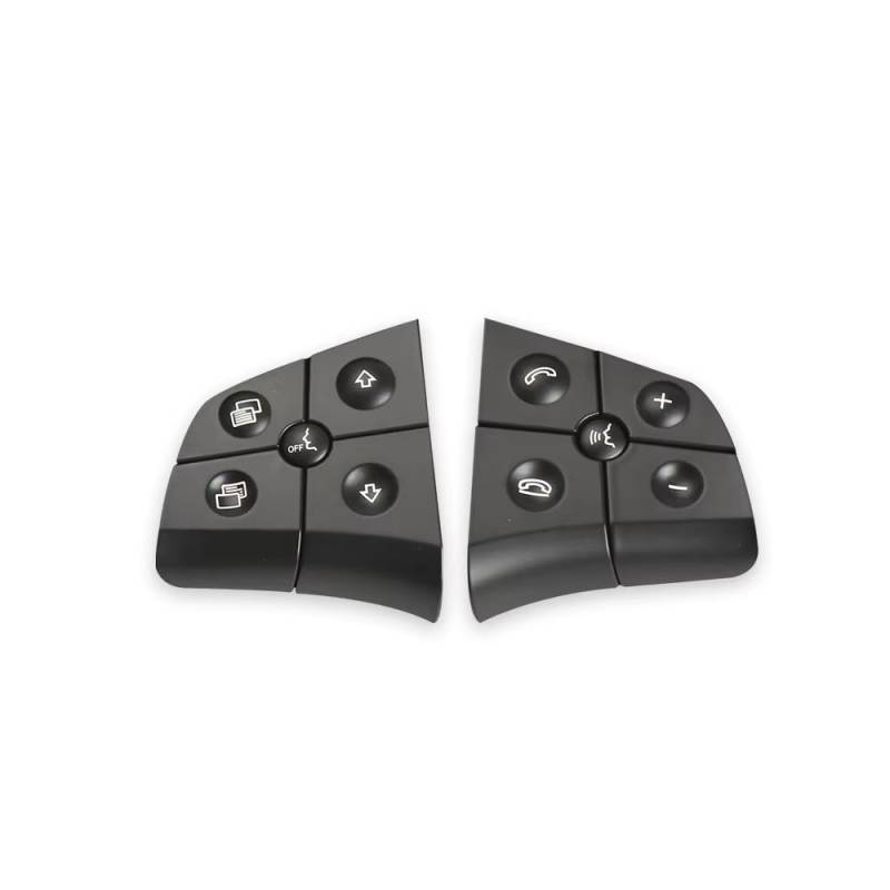 Lenkradtastenschalter Für Benz W164 W245 W251 ML GL BR Klasse Auto Multi-Funktion Lenkrad Schalter Tasten Telefon Control Schlüssel Lenkrad-Bedientaste(Model B Black) von Tfkkaw