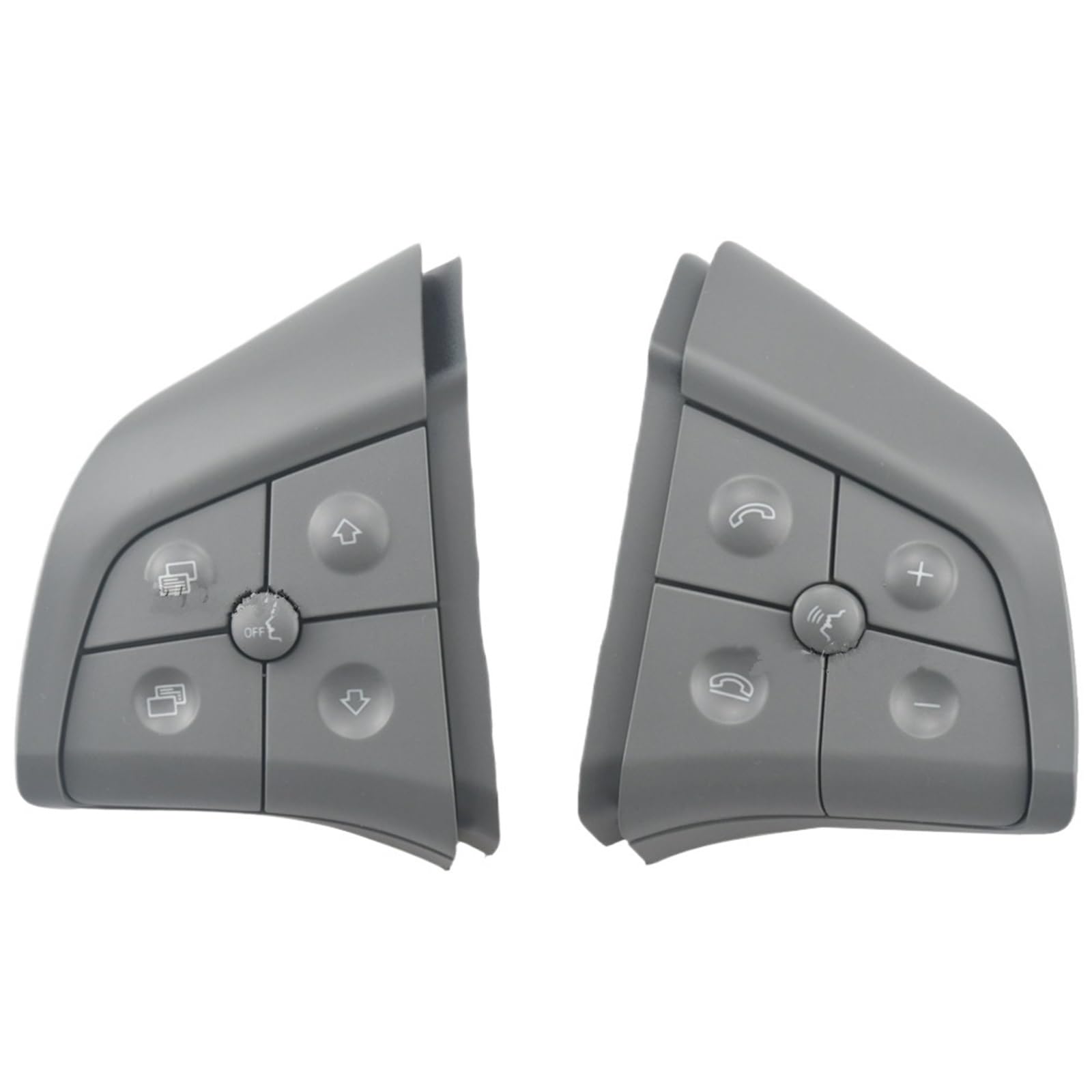 Lenkradtastenschalter Für Benz W164 W245 W251 ML GL300/350/400/450 2006 2007 2008 2009 Multifunktions-Lenkradschalter-Steuertaste Lenkrad-Bedientaste(10KEY-Gray) von Tfkkaw