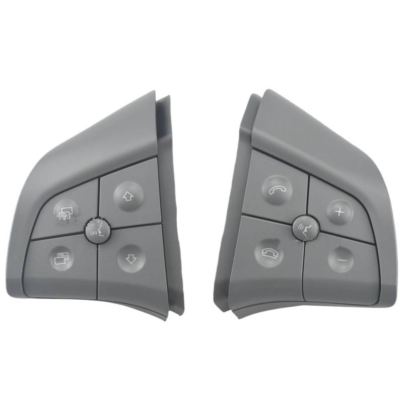 Lenkradtastenschalter Für Benz W164 W245 W251 ML GL300/350/400/450 2006 2007 2008 2009 Multifunktions-Lenkradschalter-Steuertaste Lenkrad-Bedientaste(10KEY-Gray) von Tfkkaw