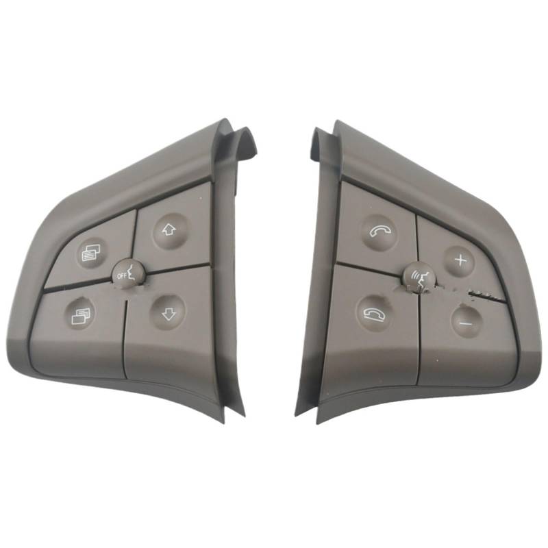 Lenkradtastenschalter Für Benz W164 W245 W251 ML GL300/350/400/450 2006-2009 Auto Lenkrad Schalter Control Taste Auto Multifunktions Tasten Lenkrad-Bedientaste(10KEY-Brown) von Tfkkaw