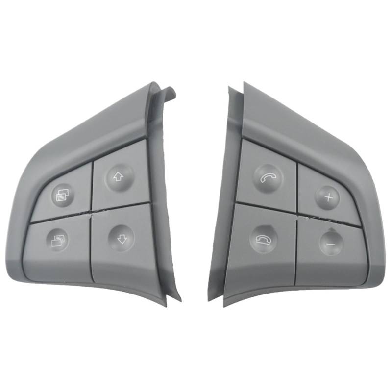 Lenkradtastenschalter Für Benz W164 W245 W251 ML GL300/350/400/450 2006-2009 Auto Lenkrad Schalter Control Taste Auto Multifunktions Tasten Lenkrad-Bedientaste(8KEY-Gray) von Tfkkaw