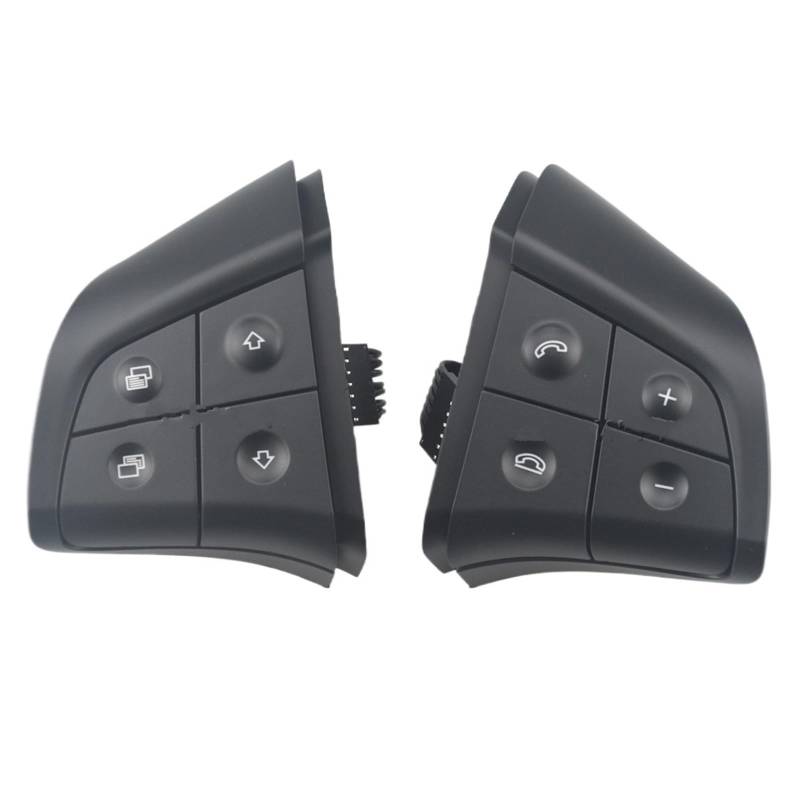 Lenkradtastenschalter Für Benz W164 W245 W251 ML GL300/350/400/450 2006-2009 Auto Multifunktions-Lenkradschalter-Steuertaste Lenkrad-Bedientaste(8KEY-Black) von Tfkkaw