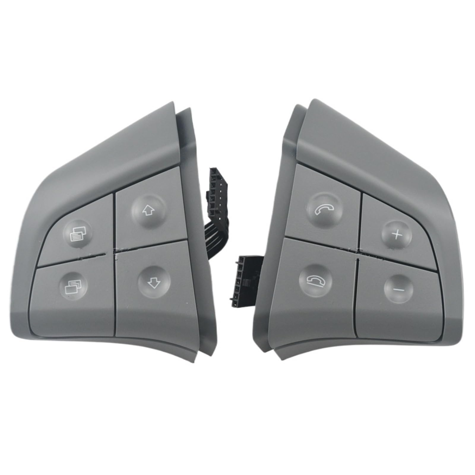 Lenkradtastenschalter Für Benz W164 W245 W251 ML GL300/350/400/450 2006-2009 Auto Multifunktions-Lenkradschalter-Steuertaste Lenkrad-Bedientaste(8KEY-Gray) von Tfkkaw