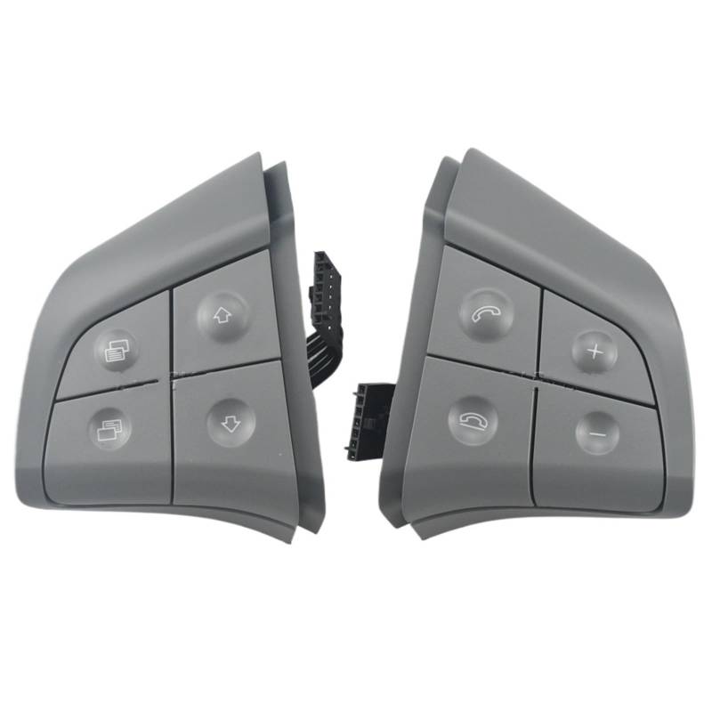 Lenkradtastenschalter Für Benz W164 W245 W251 ML GL300/350/400/450 2006-2009 Auto Multifunktions-Lenkradschalter-Steuertaste Lenkrad-Bedientaste(8KEY-Gray) von Tfkkaw