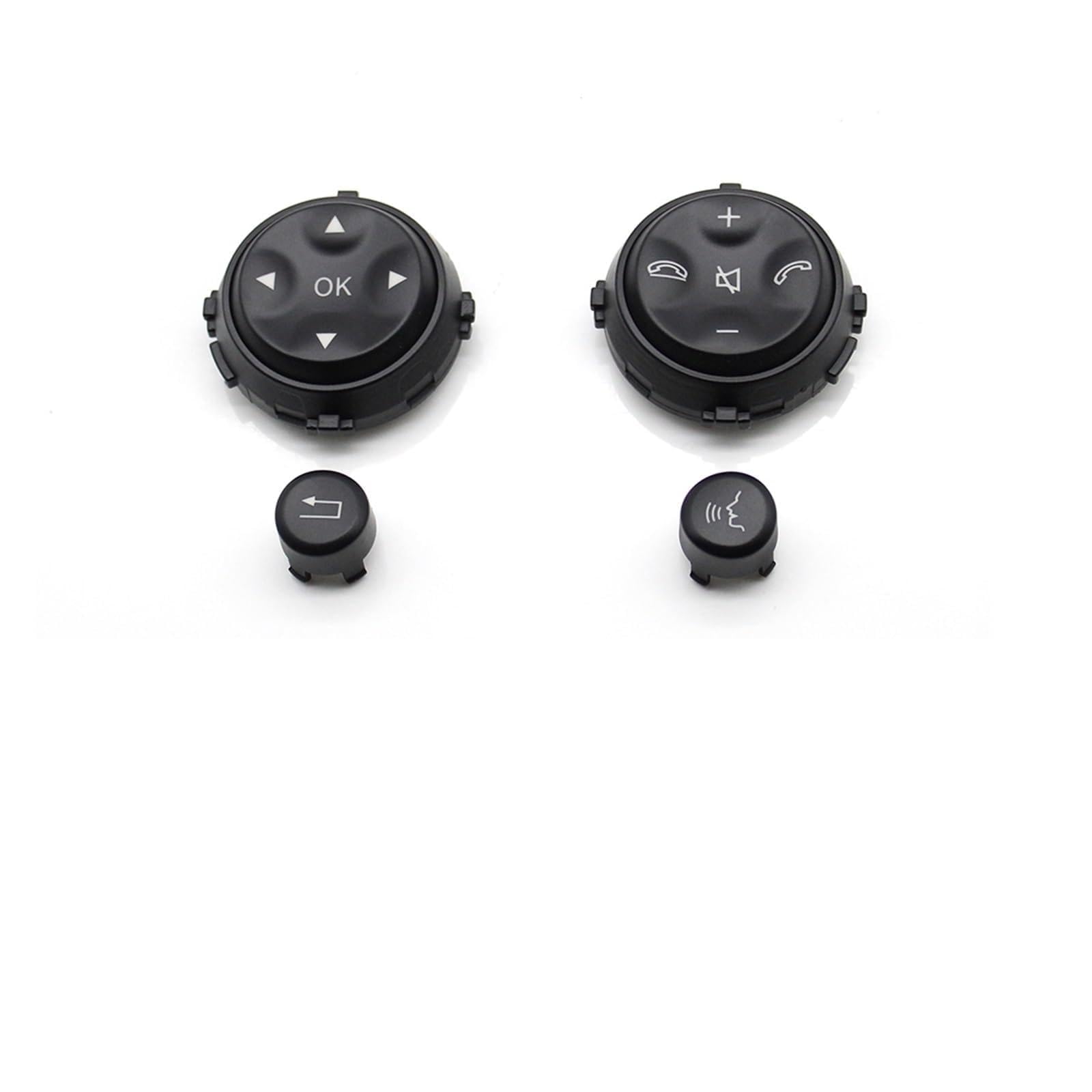 Lenkradtastenschalter Für Benz W221 W216 S CL Klasse S300 S350 S400 S600 Auto Multi-Funktion Lenkrad Control Schalter Push Taste Tasten Lenkrad-Bedientaste(Schwarz) von Tfkkaw