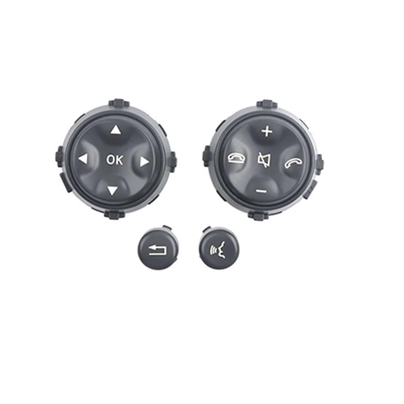 Lenkradtastenschalter Für Benz W221 W216 S CL Klasse S300 S350 S400 S600 Auto Multifunktions-Lenkrad-Steuerschalter Drucktasten Lenkrad-Bedientaste(Gray) von Tfkkaw