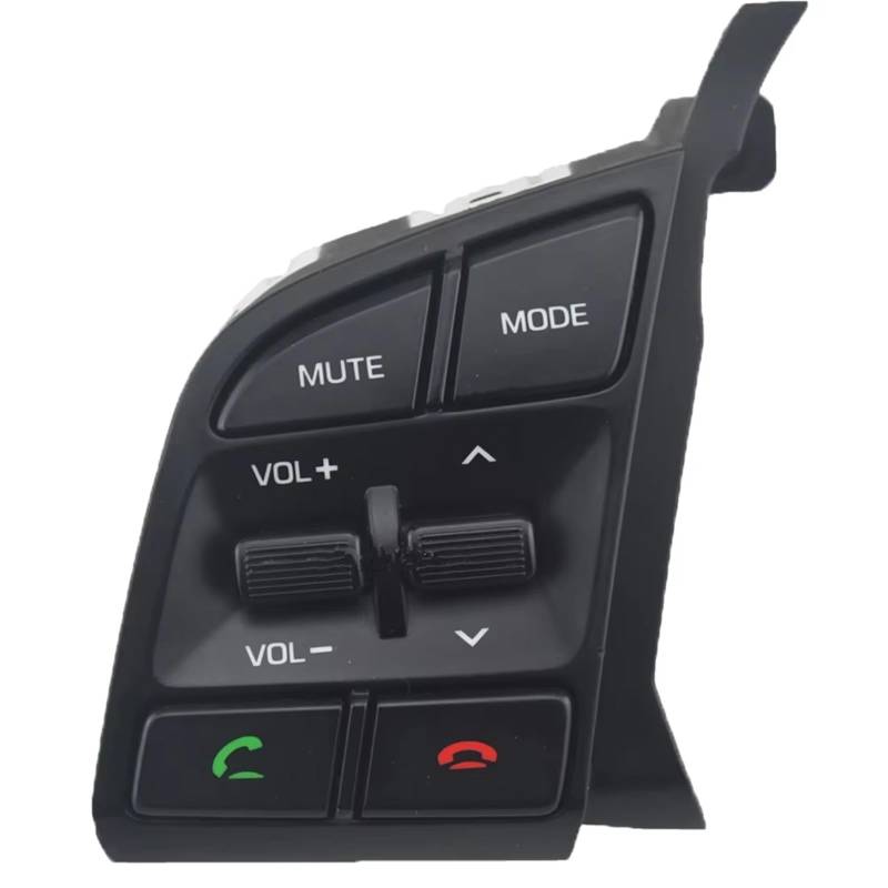 Lenkradtastenschalter Für Hyundai Für Tucson 2016-2019 Volumen AdjustButton Bluetooth Taste Musik Schalter 96710D3500 Lenkrad Fernbedienung Schalter Lenkrad-Bedientaste(Left Volume Switch) von Tfkkaw