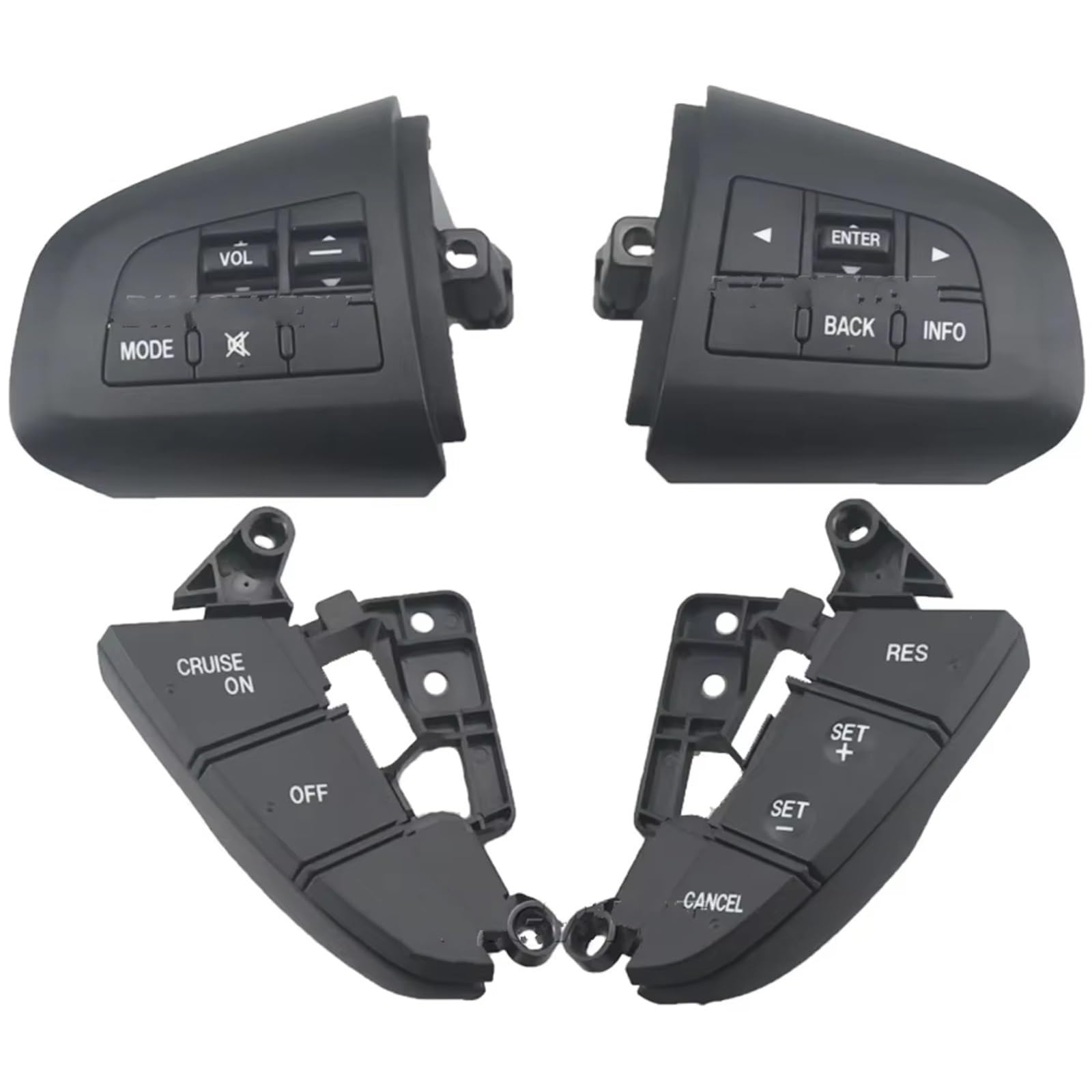 Lenkradtastenschalter Für Mazda 3 BL 2010 CX-5 CX5 CX-7 CX7 Telefon Audio Lautstärkeregler Schalter Multifunktions Lenkrad Taste Tempomat Schalter Lenkrad-Bedientaste von Tfkkaw