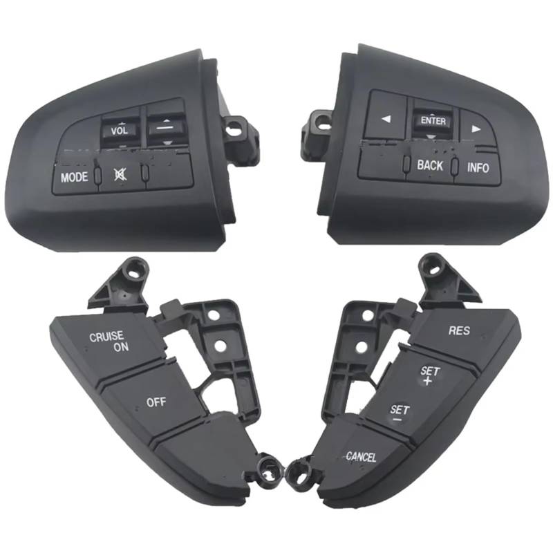 Lenkradtastenschalter Für Mazda 3 BL 2010 CX-5 CX5 CX-7 CX7 Telefon Audio Lautstärkeregler Schalter Multifunktions Lenkrad Taste Tempomat Schalter Lenkrad-Bedientaste von Tfkkaw