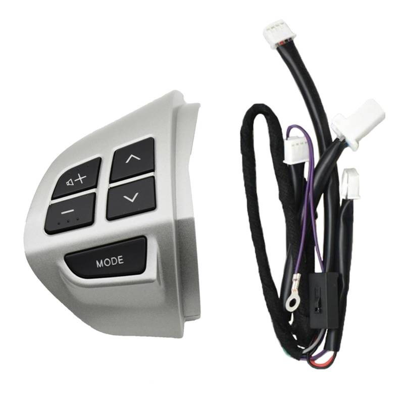 Lenkradtastenschalter Für Mitsubishi Für ASX Für Outlander XL 2007-2012 Tempomat Schalter Lenkrad Tasten Lenkrad-Bedientaste(Left-Wire) von Tfkkaw