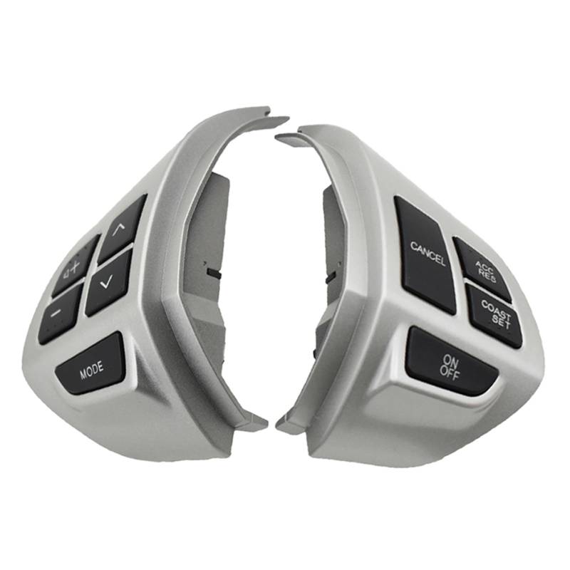 Lenkradtastenschalter Für Mitsubishi Für ASX Für Outlander XL 2007-2012 Tempomat Schalter Lenkrad Tasten Lenkrad-Bedientaste(Right-Left-no Wire) von Tfkkaw