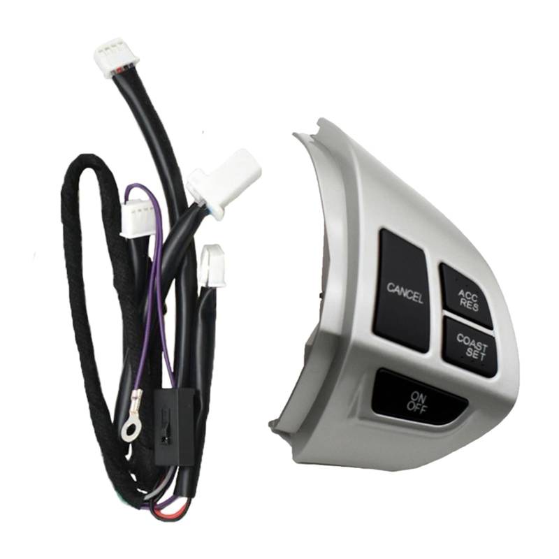 Lenkradtastenschalter Für Mitsubishi Für ASX Für Outlander XL 2007-2012 Tempomat Schalter Lenkrad Tasten Lenkrad-Bedientaste(Right-Wire) von Tfkkaw