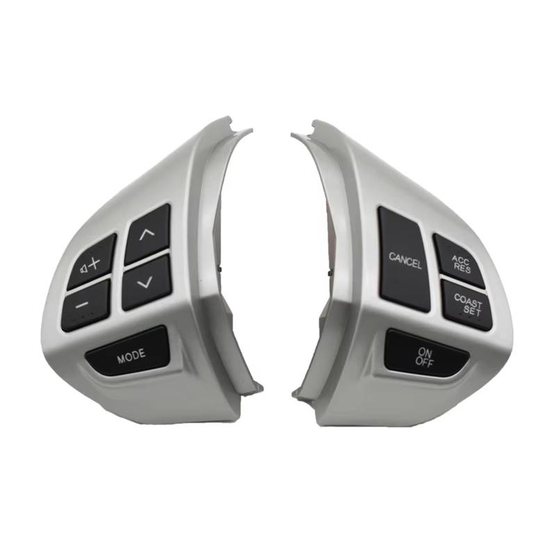 Lenkradtastenschalter Für Mitsubishi Für Lancer CX 10 Für Lancer X Für Outlander Für ASX Für Colt Für Pajero Sport Bluetooth Telefon Tempomat Lenkrad Schalter Lenkrad-Bedientaste(Silver Black) von Tfkkaw