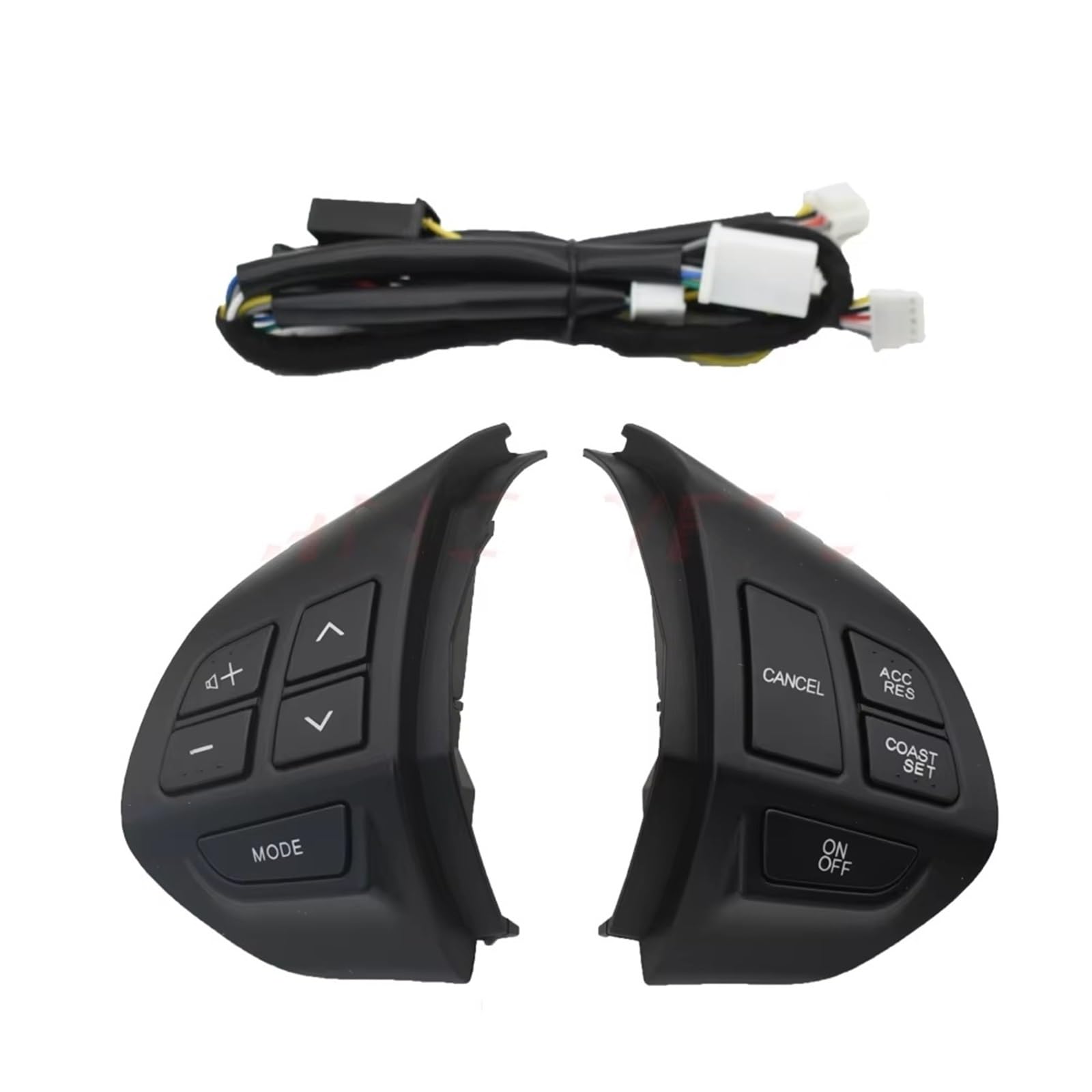Lenkradtastenschalter Für Mitsubishi Für Lancer Für Outlander Für ASX 2007-2011 Multifunktions Lenkrad Taste Tempomat Schalter Lenkrad-Bedientaste(Schwarz) von Tfkkaw