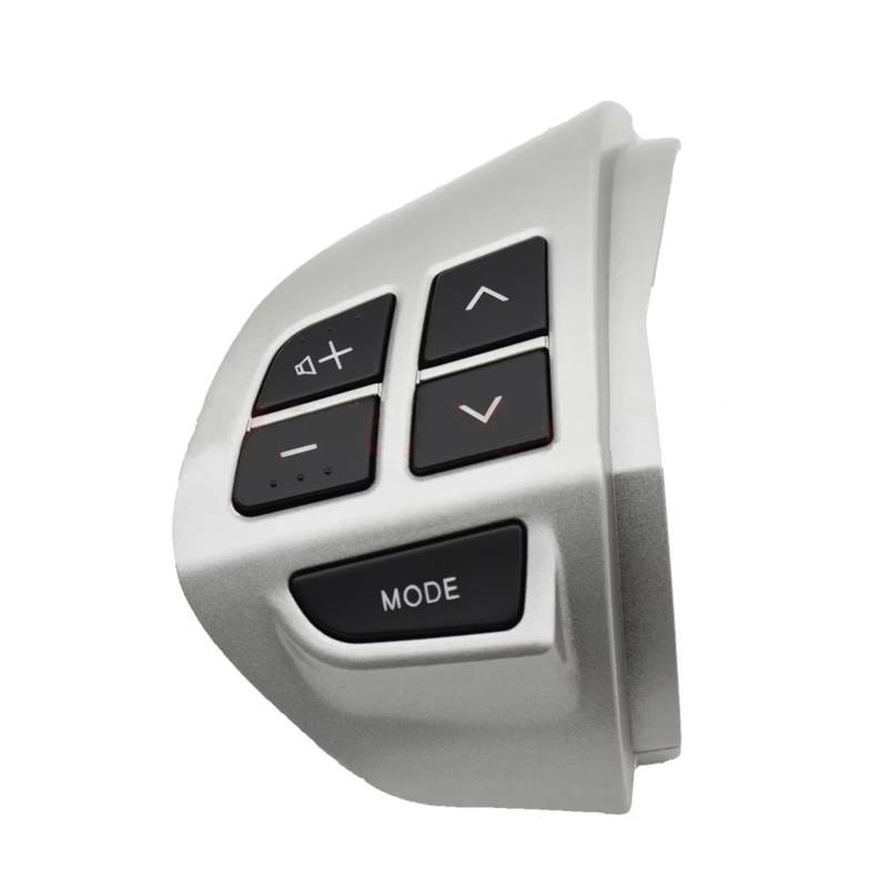 Lenkradtastenschalter Für Mitsubishi Für Lancer Für Outlander Für ASX 2007-2011 Multifunktions Lenkrad Taste Tempomat Schalter Lenkrad-Bedientaste(Silver Black-Left) von Tfkkaw