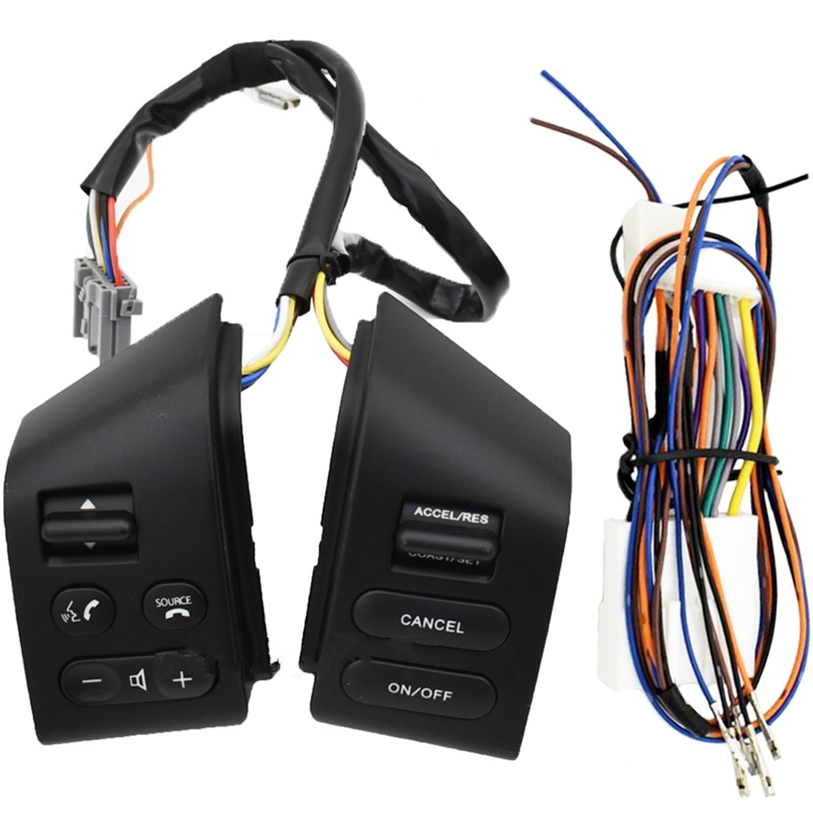 Lenkradtastenschalter Für Nissan Für LIVINA 2007-2010 Für TIIDA 2005-2008 Für Sylphy 2005-2019 Lenkrad-Steuertasten mit Kabel Lenkrad-Bedientaste(Medium-Black) von Tfkkaw