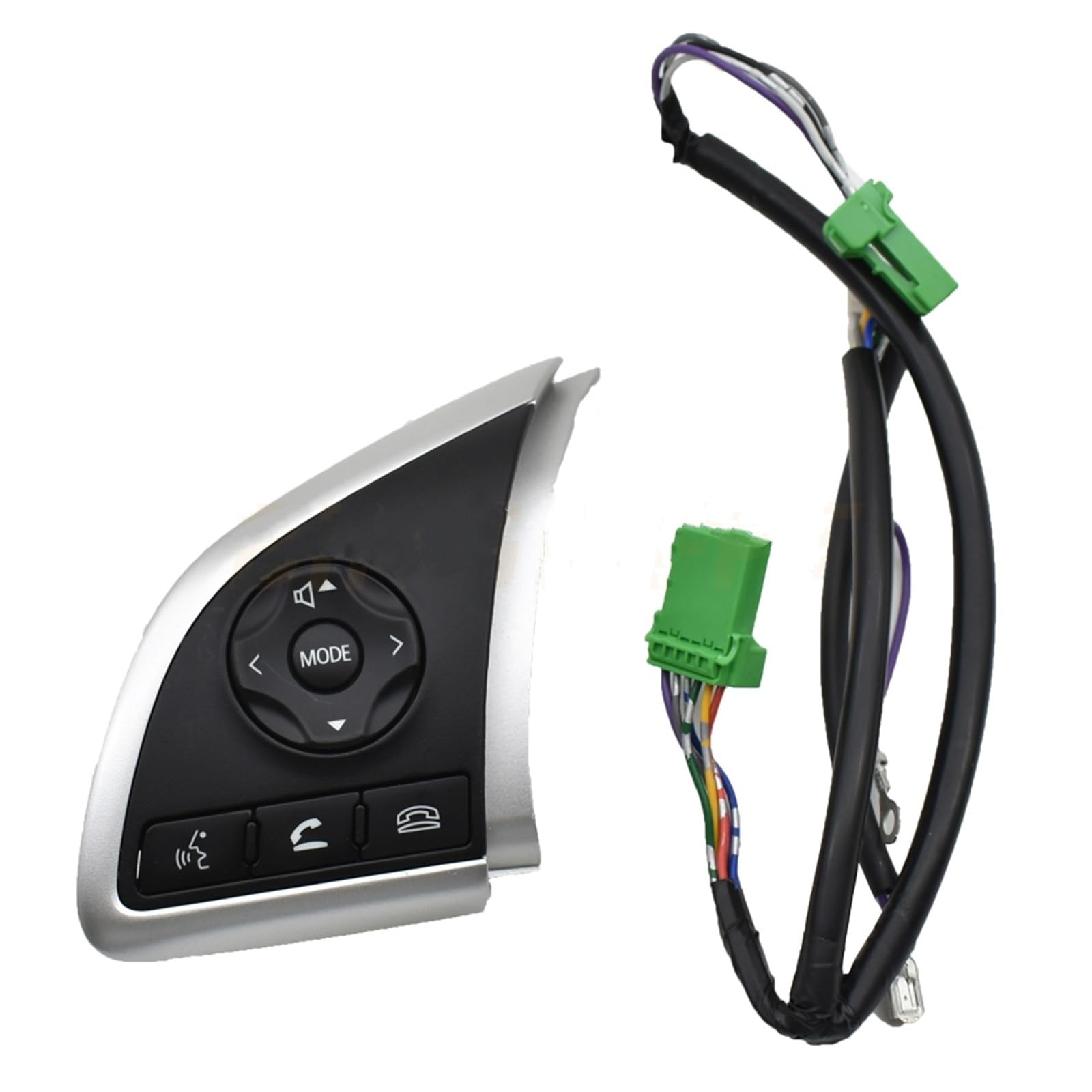 Lenkradtastenschalter Für Outlander 3 2013-2019 Audio Volumen Bluetooth Tempomat Taste Multifunktions Lenkrad Schalter Lenkrad-Bedientaste(Left-Wire) von Tfkkaw