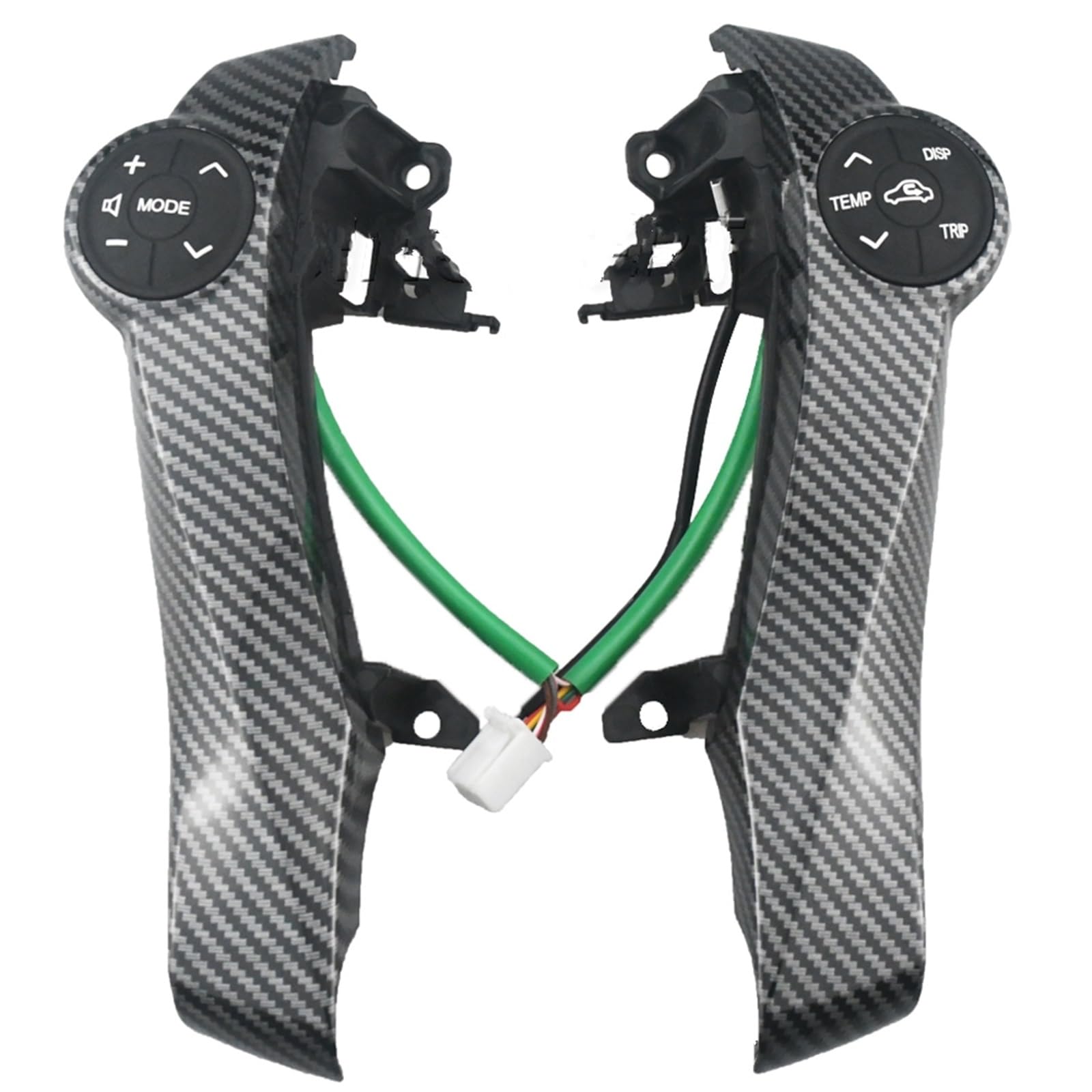 Lenkradtastenschalter Für Toyota Für Aqua 2012-2014 Für Prius C 2011-2015 Auto Multifunktions Lenkrad Kombination Control Schalter Lenkrad-Bedientaste(Carbon) von Tfkkaw