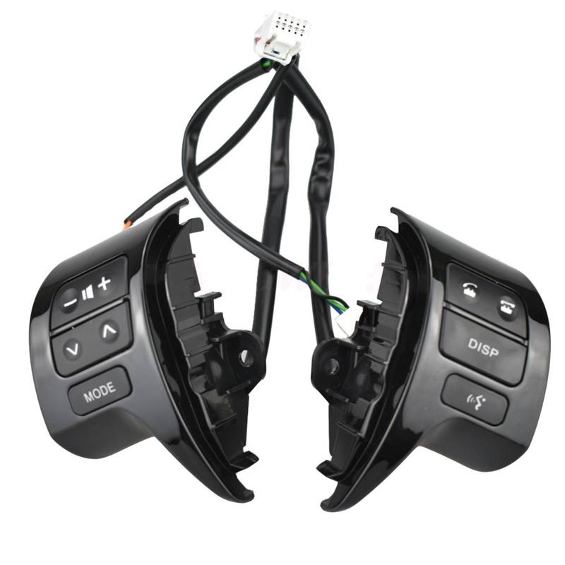 Lenkradtastenschalter Für Toyota Für Corolla Für ZRE150L Für ZRE151L Für ZRE152L 2007-2009 84250-02200 8425002200 84250-12020 Lenkrad Control Taste Schalter Lenkrad-Bedientaste(Piano Black) von Tfkkaw