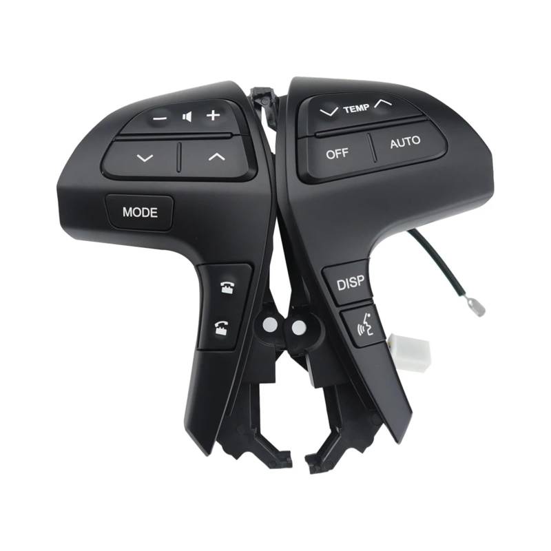Lenkradtastenschalter Für Toyota Für HILUX Für VIGO Für Corolla Für Camry Für Highlander Für INNOVA Auto Lenkrad Audio Control Taste Schalter Lenkrad-Bedientaste(Schwarz) von Tfkkaw