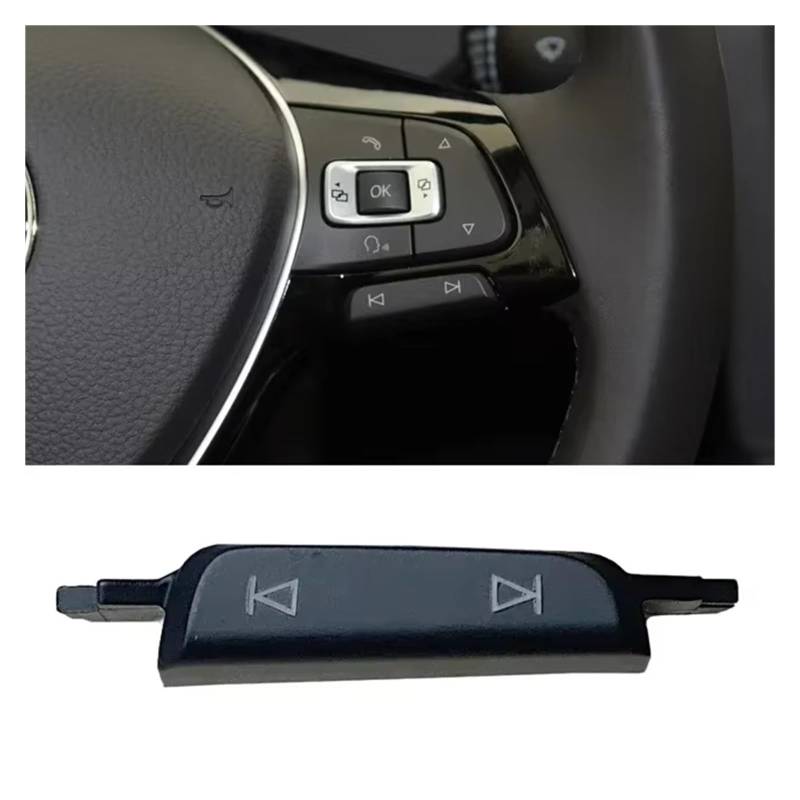Lenkradtastenschalter Für VW Für Golf 7 7,5 Für GTI Für R-Linie Für Polo Für Passat B8 Für Jetta 5G0959442N Multifunktions Lenkrad Lautstärke Taste Abdeckung Trim Lenkrad-Bedientaste(A) von Tfkkaw