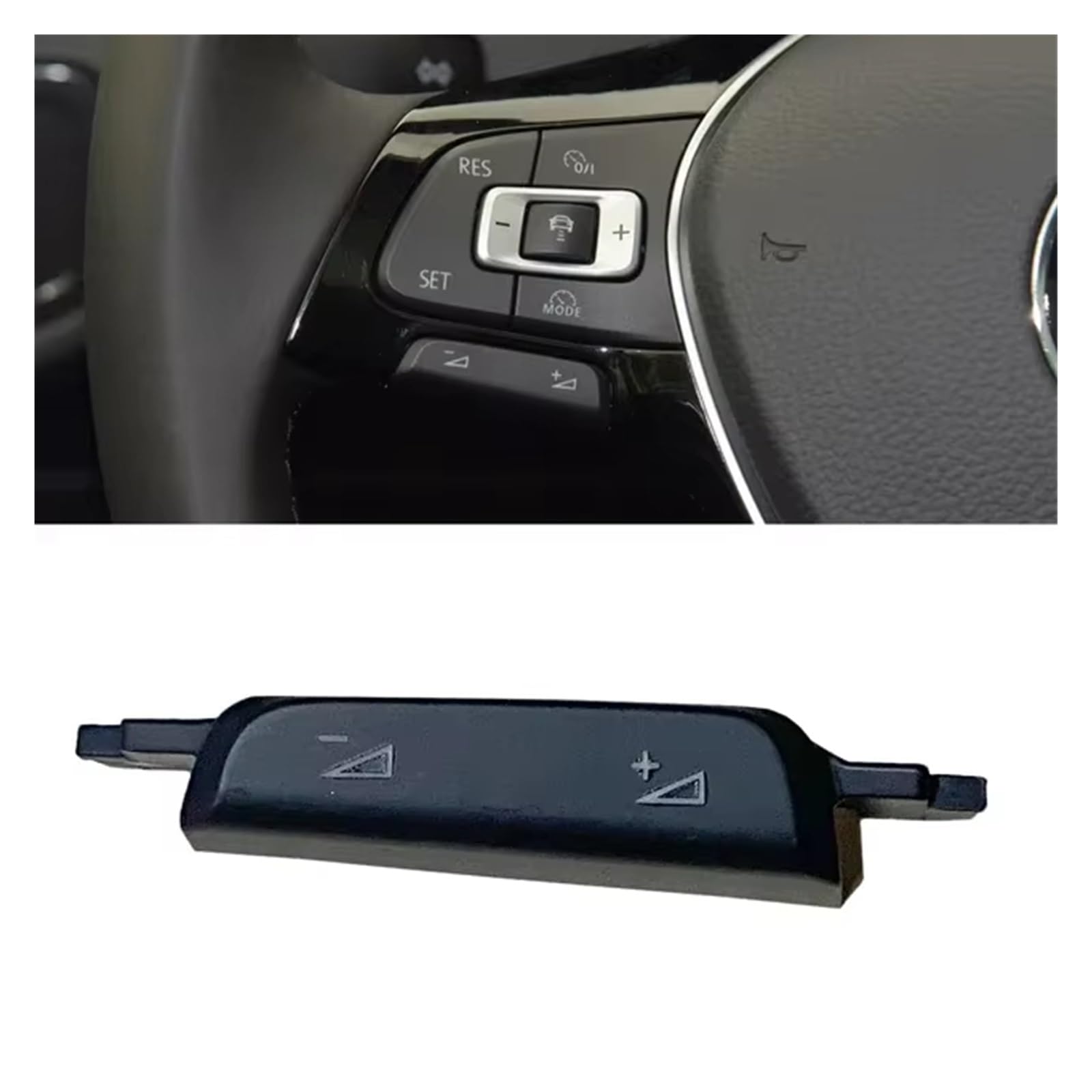Lenkradtastenschalter Für VW Für Golf 7 7,5 Für GTI Für R-Linie Für Polo Für Passat B8 Für Jetta 5G0959442N Multifunktions Lenkrad Lautstärke Taste Abdeckung Trim Lenkrad-Bedientaste(B) von Tfkkaw