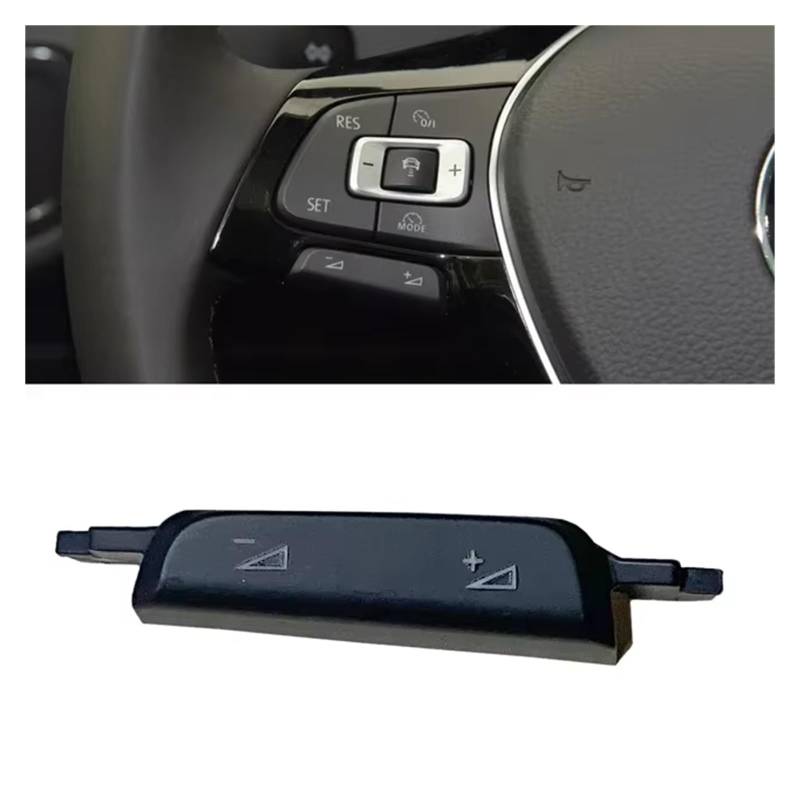 Lenkradtastenschalter Für VW Für Golf 7 7,5 Für GTI Für R-Linie Für Polo Für Passat B8 Für Jetta 5G0959442N Multifunktions Lenkrad Lautstärke Taste Abdeckung Trim Lenkrad-Bedientaste(B) von Tfkkaw