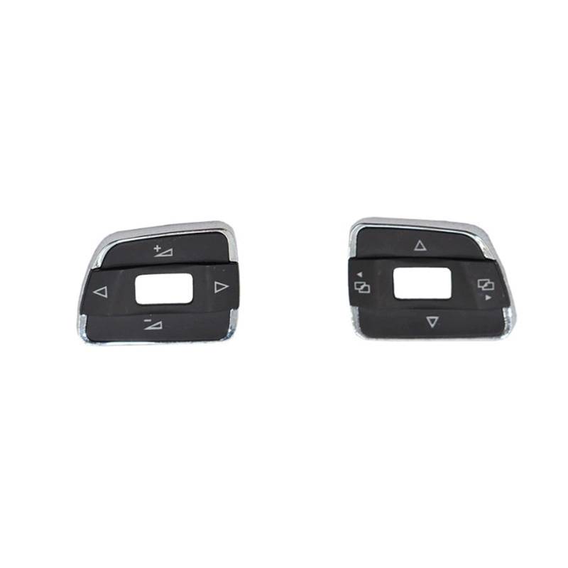 Lenkradtastenschalter Für VW Für Passat B7 Für Sharan 2011-2015 Auto Audio Control Schalter Multifunktionale Lenkrad Schalter Taste Abdeckung Cap Trim Lenkrad-Bedientaste(A 1Pair) von Tfkkaw