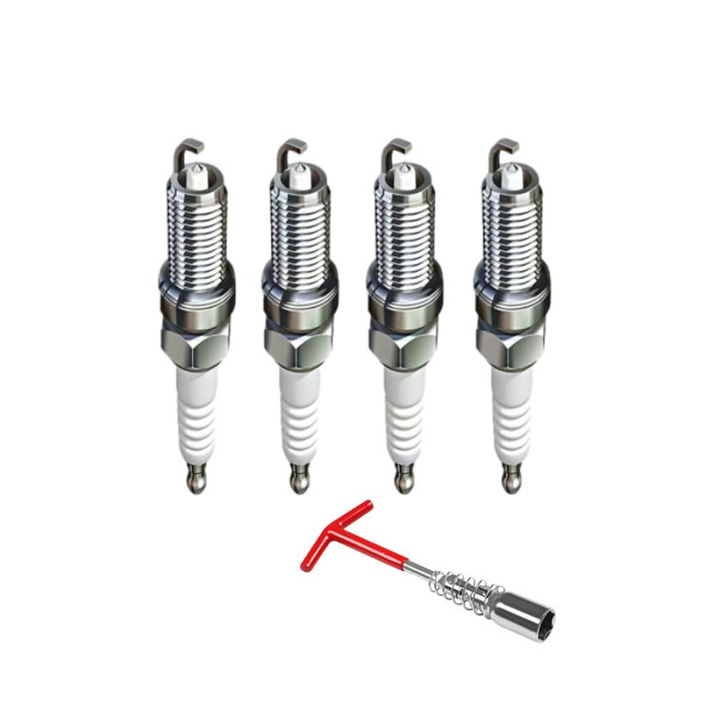 Auto ZüNdkerze Für Hyundai Elantra 1.5L 2020-2024, 14 mm Gewinde, FüR Ein ZuverläSsiges Kaltstartverhalten Lange Lebensdaue Verbesserte Motorleistung ZüNdung,4Pcs Auto ZüNdkerze Für Hyundai Elantra 1.5L 2020-2024, 14 mm Gewinde, FüR Ein ZuverläSsiges Kaltstartverhalten Lange Lebensdaue Verbesserte Motorleistung ZüNdung,4Pcs von TgGreat