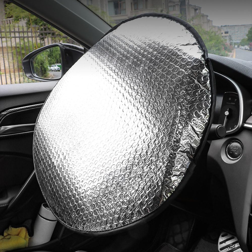 Lenkrad Sonnenschutzabdeckung Für AU-DI e-tron, Aluminiumfolie Lenkrad Sonnenschutz Abdeckung, Faltbare Auto LenkradhüLle, Autolenkrad Uv-Schutzabdeckungen Lenkrad Sonnenschutzabdeckung Für AU-DI e-tron, Aluminiumfolie Lenkrad Sonnenschutz Abdeckung, Faltbare Auto LenkradhüLle, Autolenkrad Uv-Schutzabdeckungen von TgGreat