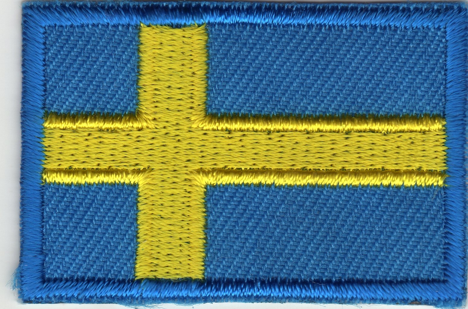 Aufnäher Bügelbild Applikation Iron on Patches Schwedische Flagge Fahne Schweden Sweden klein von Thai-Market