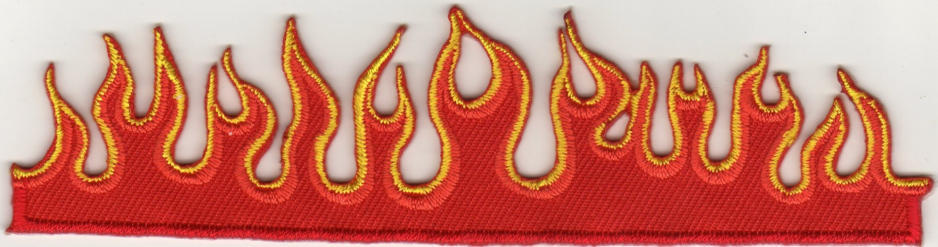 Aufnäher Bügelbild Iron on Patches Flammen Feuer von Thai-Market