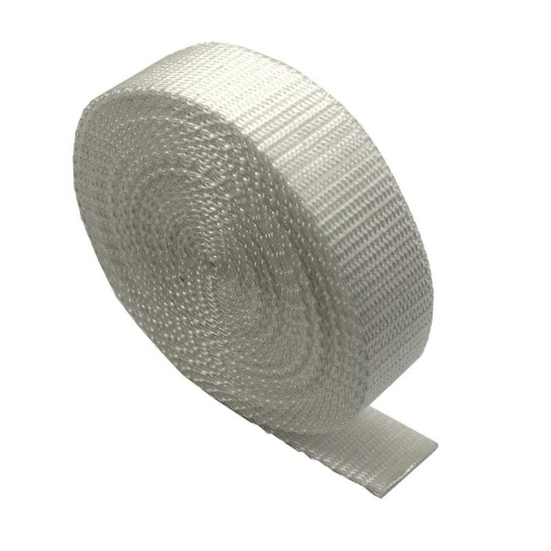 25 mm Schwerlast-Gurtband - 5 Meter - Rucksäcke, Gepäck-/Ladungsumreifung, Gurte - Weiß von The Bead Shop