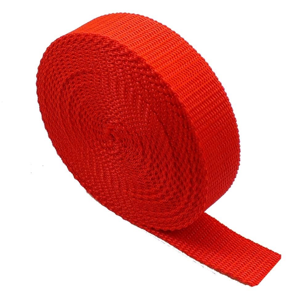 50 mm Schwerlast-Gurtband - 5 Meter - Rucksäcke, Gepäck-/Ladungsumreifung, Gurte - Rot von The Bead Shop